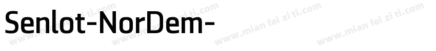 Senlot-NorDem字体转换