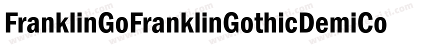 FranklinGoFranklinGothicDemiCondBo字体转换