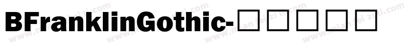 BFranklinGothic字体转换