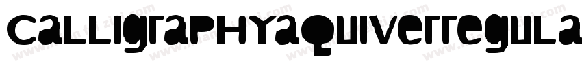 CalligraphyAquiverRegular-v0PA字体转换