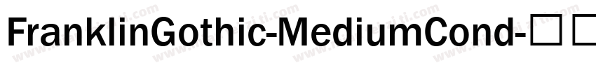 FranklinGothic-MediumCond字体转换