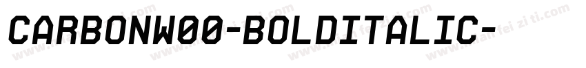 CarbonW00-BoldItalic字体转换