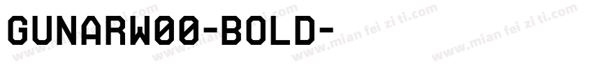 GunarW00-Bold字体转换