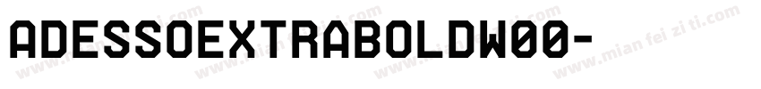 AdessoExtraBoldW00字体转换