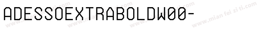 AdessoExtraBoldW00字体转换