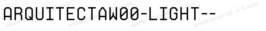 ArquitectaW00-Light-字体转换