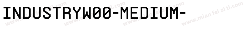 IndustryW00-Medium字体转换
