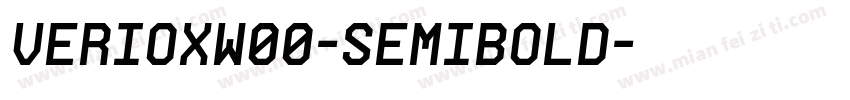 verioxW00-semibold字体转换