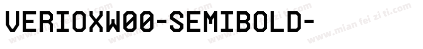 verioxW00-semibold字体转换