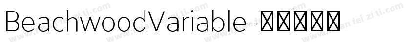 BeachwoodVariable字体转换