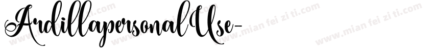 ArdillapersonalUse字体转换