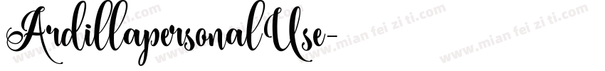ArdillapersonalUse字体转换