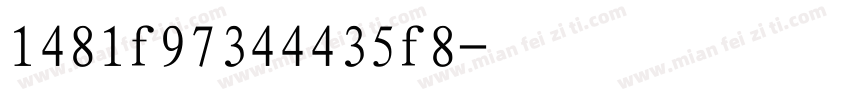 1481f97344435f8字体转换