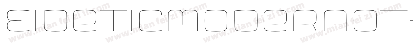 EideticModernOT-Bold字体转换