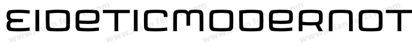 EideticModernOT-Bold字体转换
