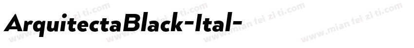 ArquitectaBlack-Ital字体转换