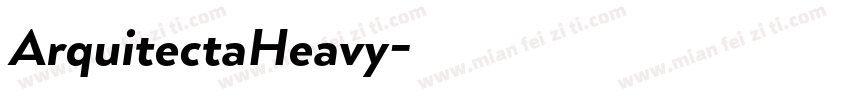 ArquitectaHeavy字体转换