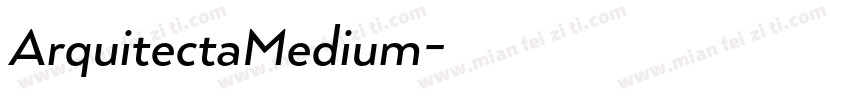 ArquitectaMedium字体转换