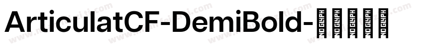 ArticulatCF-DemiBold字体转换