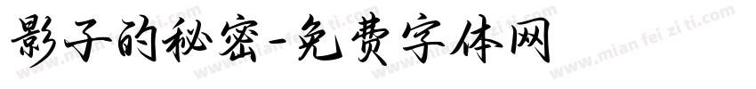 影子的秘密字体转换