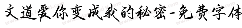 文道爱你变成我的秘密字体转换
