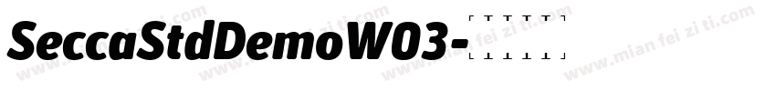 SeccaStdDemoW03字体转换