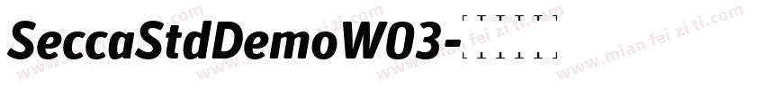 SeccaStdDemoW03字体转换