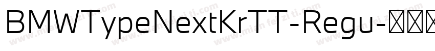 BMWTypeNextKrTT-Regu字体转换