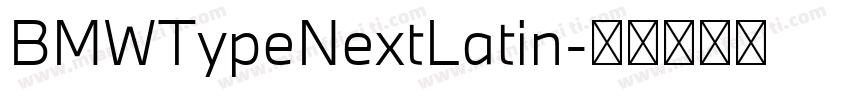 BMWTypeNextLatin字体转换