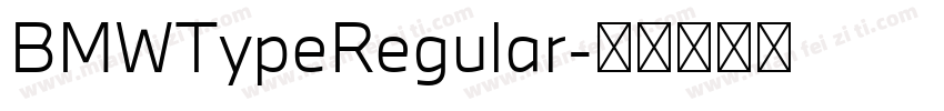 BMWTypeRegular字体转换