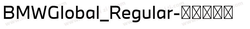 BMWGlobal_Regular字体转换