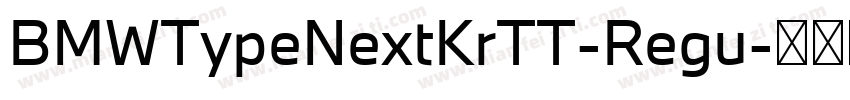 BMWTypeNextKrTT-Regu字体转换