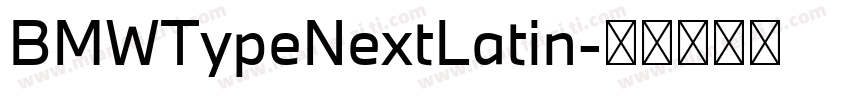 BMWTypeNextLatin字体转换