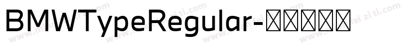 BMWTypeRegular字体转换