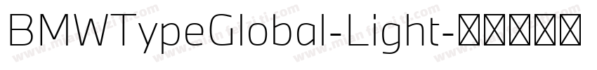 BMWTypeGlobal-Light字体转换