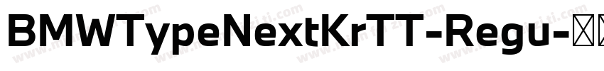 BMWTypeNextKrTT-Regu字体转换