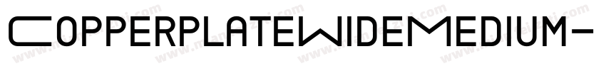 CopperplateWideMedium字体转换