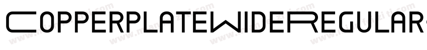 CopperplateWideRegular字体转换