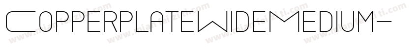CopperplateWideMedium字体转换