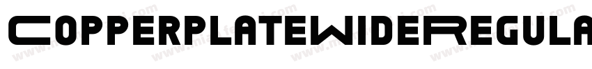 CopperplateWideRegular字体转换
