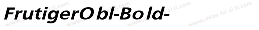 FrutigerObl-Bold字体转换
