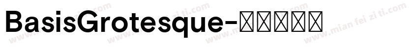BasisGrotesque字体转换