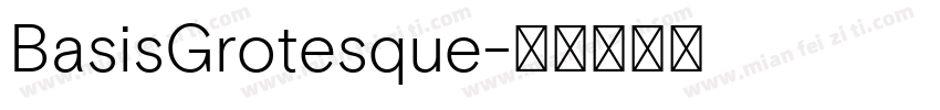 BasisGrotesque字体转换