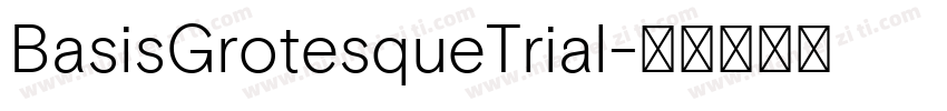BasisGrotesqueTrial字体转换