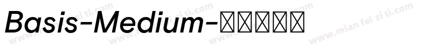 Basis-Medium字体转换