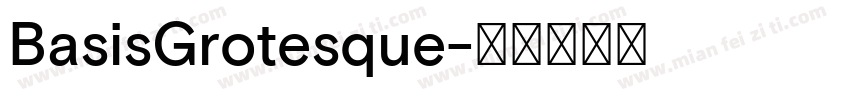 BasisGrotesque字体转换