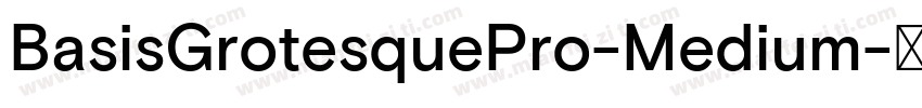 BasisGrotesquePro-Medium字体转换