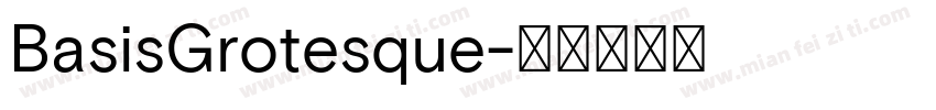 BasisGrotesque字体转换