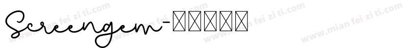 Screengem字体转换