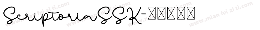 ScriptoriaSSK字体转换